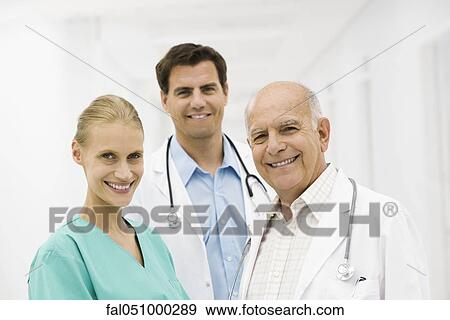 Stock Photo - Health care professionals, portrait. Fotosearch