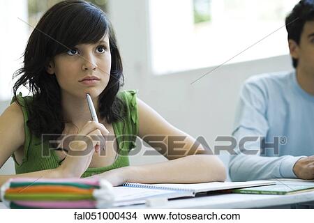 High school student concentrating in class View Large Photo Image Picture - High school student concentrating in class. Fotosearch