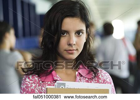 Stock Image - High school student, portrait. Fotosearch