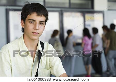 Stock Image - High school student, portrait. Fotosearch