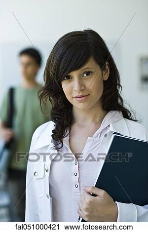 Stock Image - High school student, portrait. Fotosearch