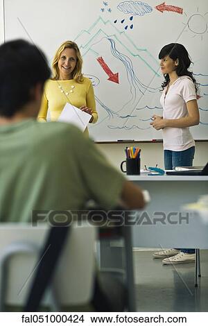 High school students learning about precipitation cycle in class View Large Photo Image Picture - High school students learning about precipitation cycle in class. Fotosearch