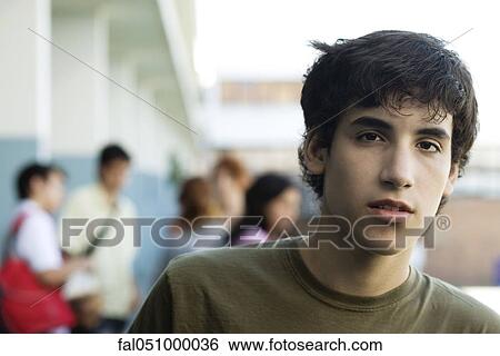 Male high school student, portrait View Large Photo Image Stock Photograph - Male high school student, portrait. Fotosearch