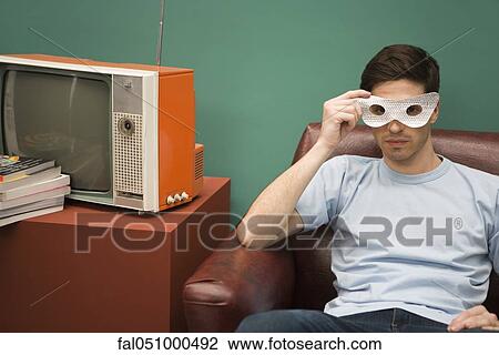 Man wearing mask View Large Photo Image Stock Image - Man wearing mask. Fotosearch