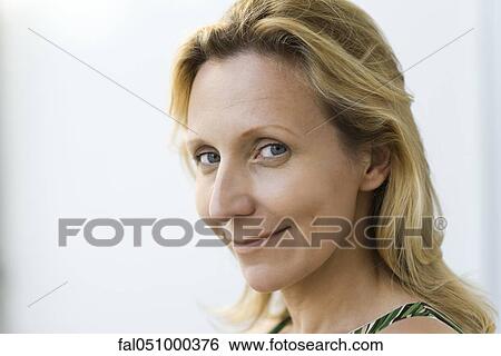 Mature woman, portrait View Large Photo Image Stock Photograph - Mature woman, portrait. Fotosearch