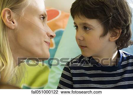Mother with young son View Large Photo Image Stock Image - Mother with young son. Fotosearch