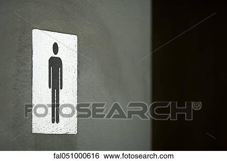 Sign on men's restroom door View Large Photo Image Stock Photograph - Sign on men's restroom door. Fotosearch
