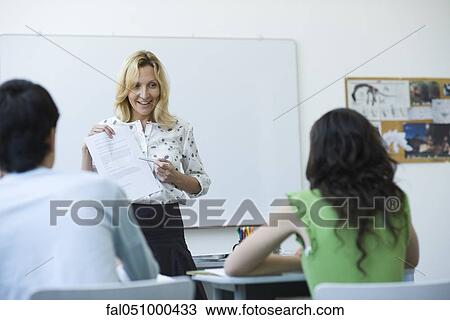 Teacher addressing high school class View Large Photo Image Stock Image - Teacher addressing high school class. Fotosearch