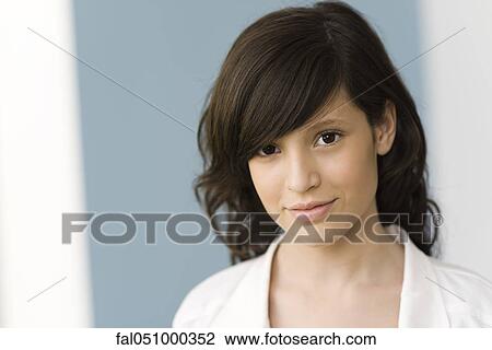 Teenage girl, portrait View Large Photo Image Stock Image - Teenage girl, portrait. Fotosearch