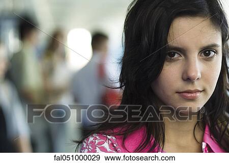 Teenage girl, portrait View Large Photo Image Stock Photo - Teenage girl, portrait. Fotosearch
