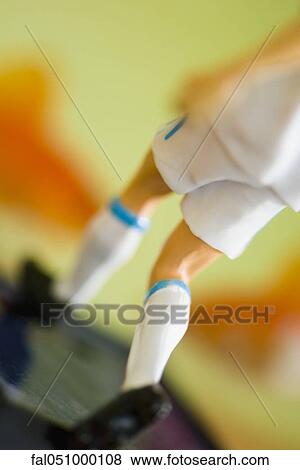 Toy figurine of soccer player View Large Photo Image Stock Photo - Toy figurine of soccer player. Fotosearch