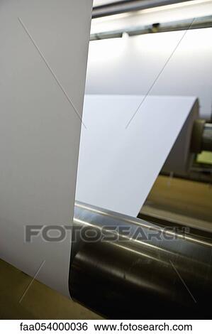 Stock Photograph - Fabric coating plant, coating machine. Fotosearch