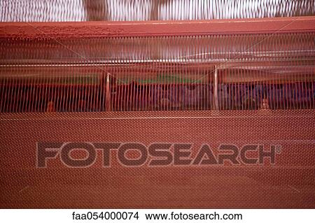 Fabric coating plant, recyclable composite textile weaving department, loom View Large Photo Image Picture - Fabric coating plant, recyclable composite textile weaving department, loom. Fotosearch