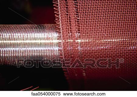 Stock Photography - Fabric coating plant, recyclable composite textile weaving department, loom. Fotosearch