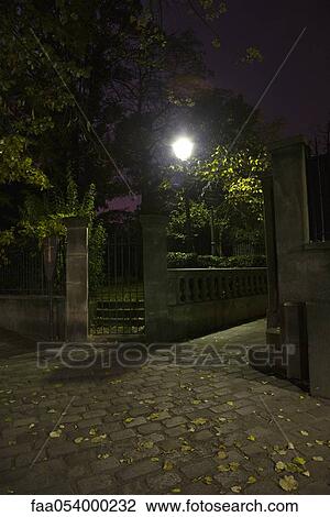 Stock Image - France, Paris, Montmartre at night. Fotosearch