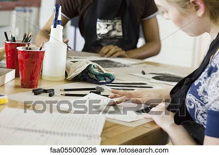 Art student drawing with charcoal and pencil View Large Photo Image Stock Photography - Art student drawing with charcoal and pencil. Fotosearch