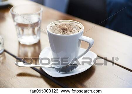 Cup of cappuccino View Large Photo Image Stock Image - Cup of cappuccino. Fotosearch