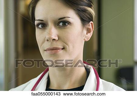 Female doctor, portrait View Large Photo Image Stock Image - Female doctor, portrait. Fotosearch