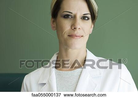 Female doctor, portrait View Large Photo Image Stock Photo - Female doctor, portrait. Fotosearch