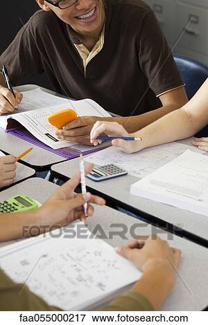 High school students studying together, cropped View Large Photo Image Stock Photo - High school students studying together, cropped. Fotosearch