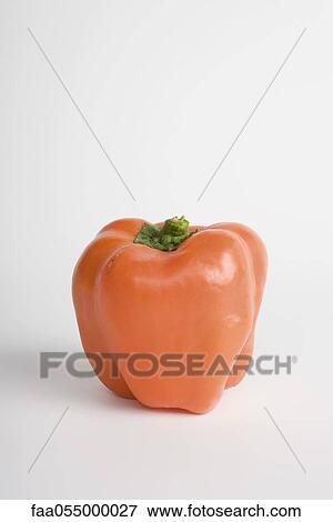 Orange bell pepper View Large Photo Image Stock Photo - Orange bell pepper. Fotosearch