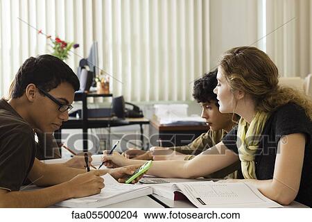 Students studying together View Large Photo Image Picture - Students studying together. Fotosearch