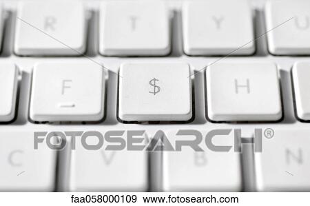 American dollar sign on laptop computer keyboard View Large Photo Image Stock Photo - American dollar sign on laptop computer keyboard. Fotosearch