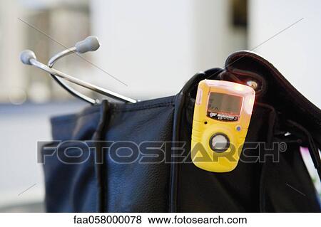 Doctor's bag and capnometer, a device used to measure carbon dioxide levels View Large Photo Image Stock Photo - Doctor's bag and capnometer, a device used to measure carbon dioxide levels. Fotosearch