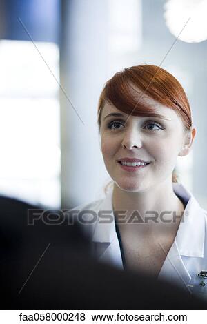 Female healthcare worker, portrait View Large Photo Image Stock Photo - Female healthcare worker, portrait. Fotosearch