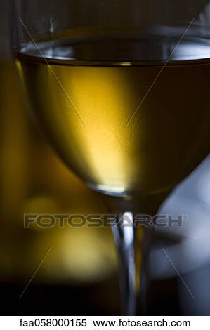 Stock Photography - Glass of white wine. Fotosearch