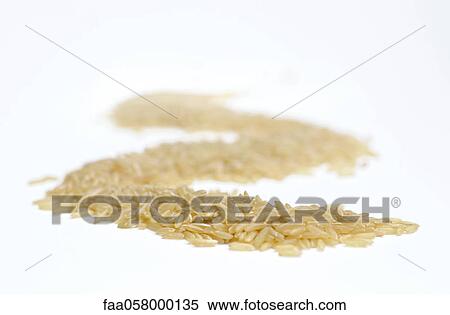Heap of brown rice on white background View Large Photo Image Stock Photography - Heap of brown rice on white background. Fotosearch