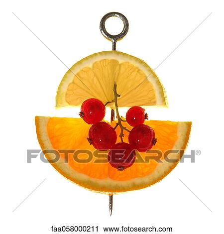 Orange, lemon, and red currants on skewer View Large Photo Image Stock Image - Orange, lemon, and red currants on skewer. Fotosearch