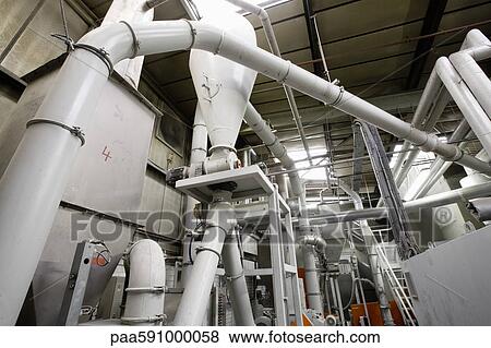 Machinery in carpet tile factory View Large Photo Image Stock Photo - Machinery in carpet tile factory. Fotosearch