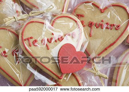 Valentine's Day cookies View Large Photo Image Stock Photo - Valentine's Day cookies. Fotosearch