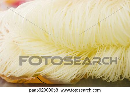 Vermicelli, close-up View Large Photo Image Stock Photo - Vermicelli, close-up. Fotosearch