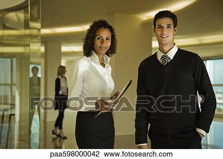Business associates, portrait View Large Photo Image Stock Image - Business associates, portrait. Fotosearch