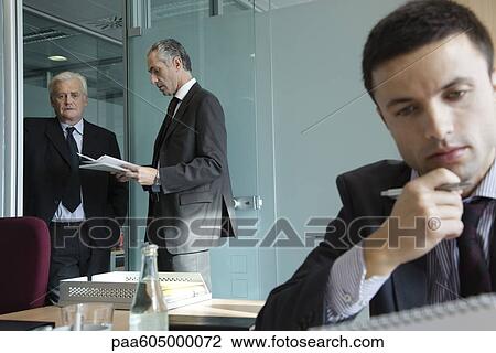Executives in office View Large Photo Image Stock Image - Executives in office. Fotosearch