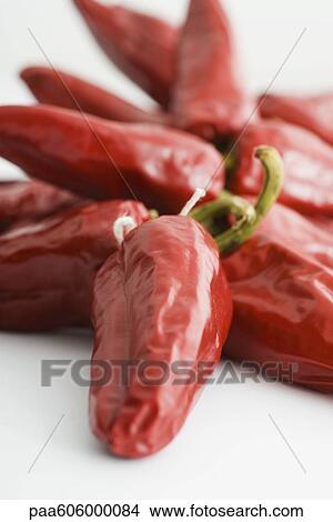Picture - Red chili peppers. Fotosearch