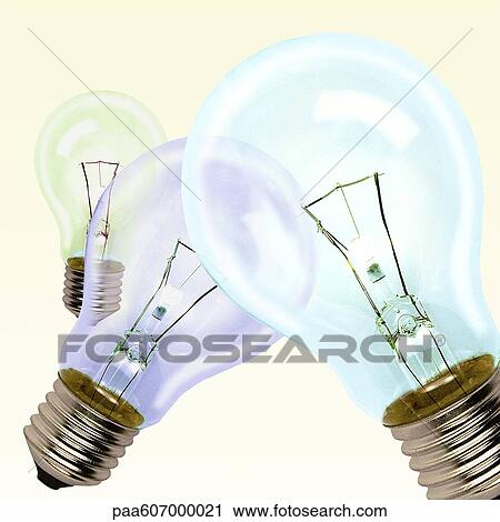 Stock Image - Light bulbs. Fotosearch
