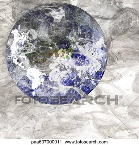 Planet earth shrouded in smoke View Large Photo Image Stock Image - Planet earth shrouded in smoke. Fotosearch