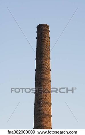 Brick smokestack View Large Photo Image Stock Photo - Brick smokestack. Fotosearch