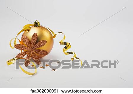 Stock Image - Christmas ornaments. Fotosearch