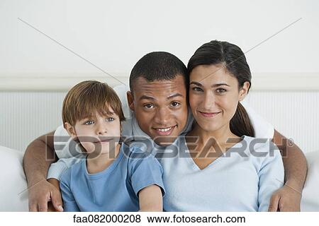 Stock Photo - Family, portrait. Fotosearch