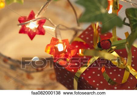 Stock Photo - Festively wrapped Christmas present. Fotosearch