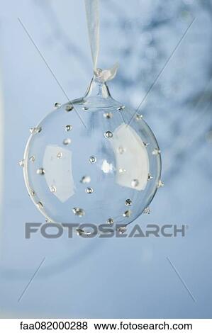 Glass Christmas bauble View Large Photo Image Stock Photo - Glass Christmas bauble. Fotosearch