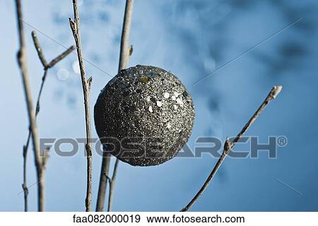 Glittered ball-shaped ornament View Large Photo Image Stock Photo - Glittered ball-shaped ornament. Fotosearch