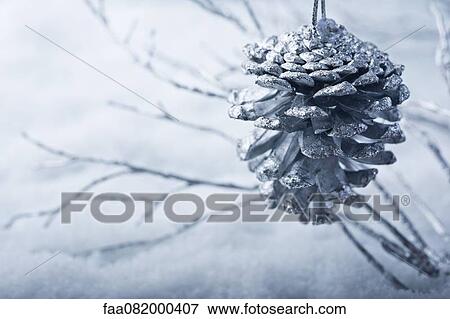 Pine cone Christmas ornament View Large Photo Image Stock Photo - Pine cone Christmas ornament. Fotosearch