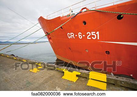 Ship docked in harbor View Large Photo Image Stock Photograph - Ship docked in harbor. Fotosearch