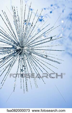 Silver glittered ornament View Large Photo Image Stock Image - Silver glittered ornament. Fotosearch