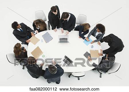 Stock Image - Working meeting. Fotosearch